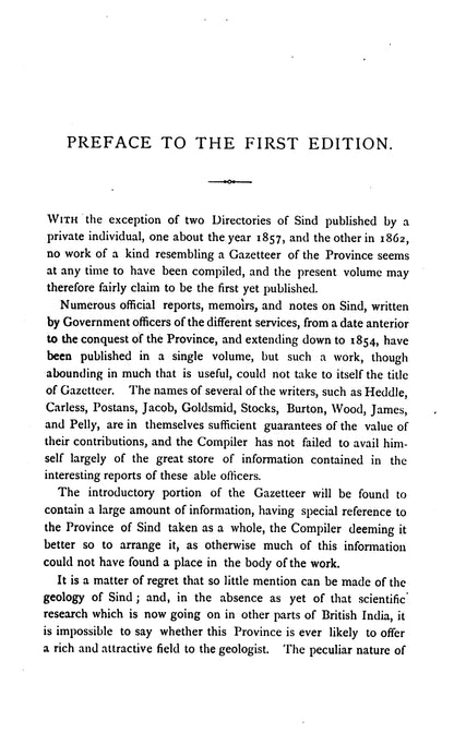 Gazetteer Of The Province Of Sindh  [English]