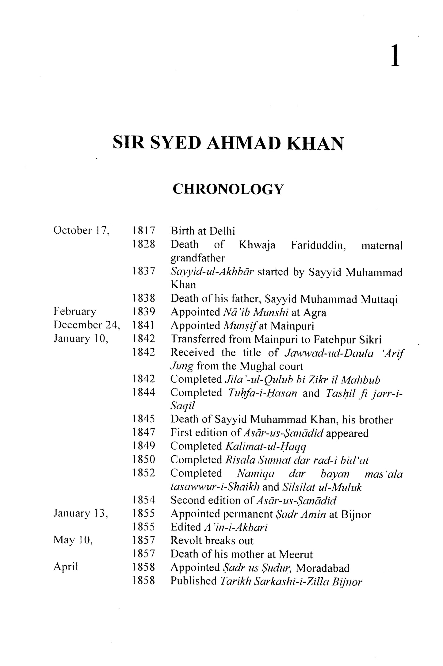 Sir Sayyid Ahmad Khan (1817-1898)  [English]