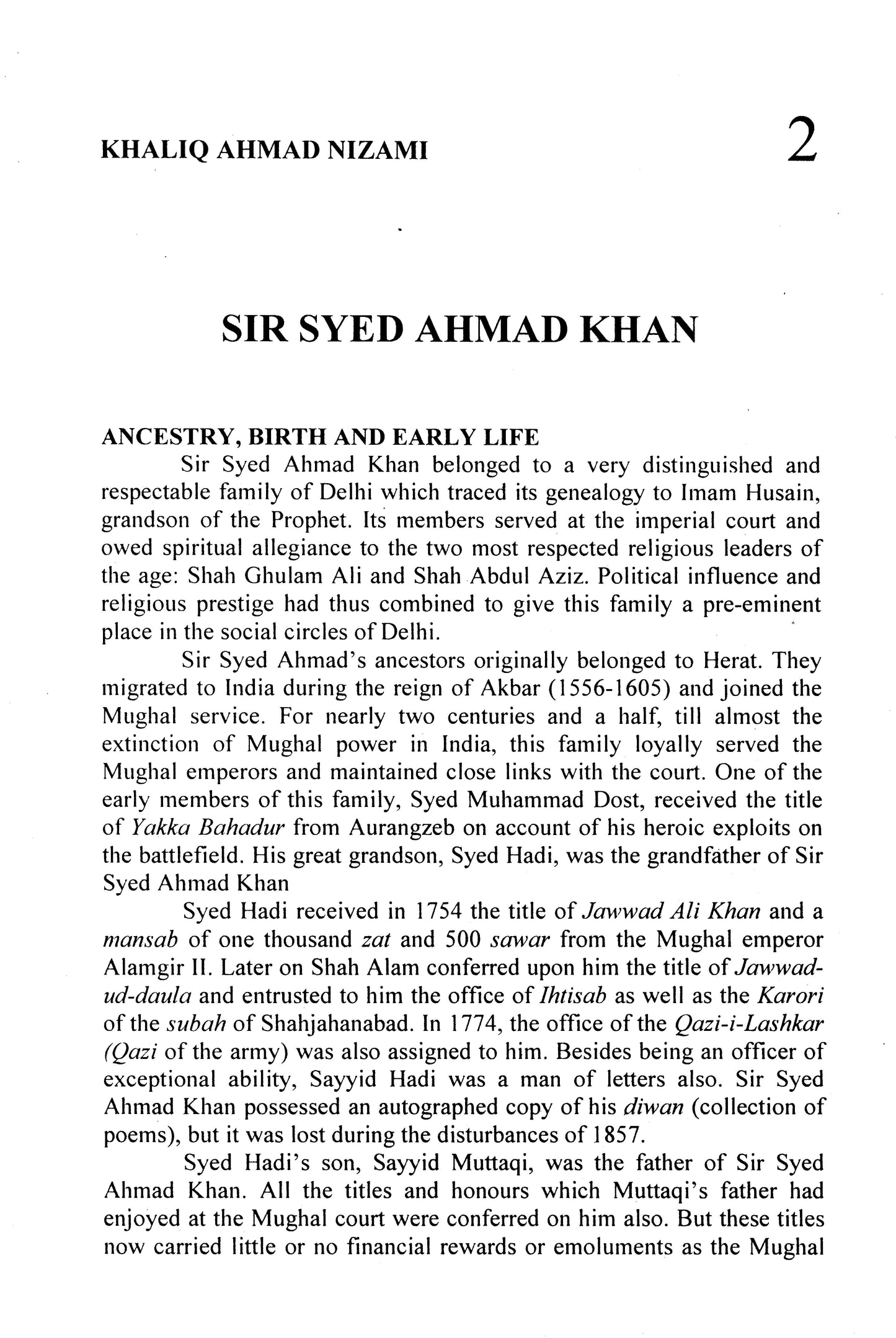 Sir Sayyid Ahmad Khan (1817-1898)  [English]