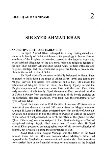 Sir Sayyid Ahmad Khan (1817-1898)  [English]