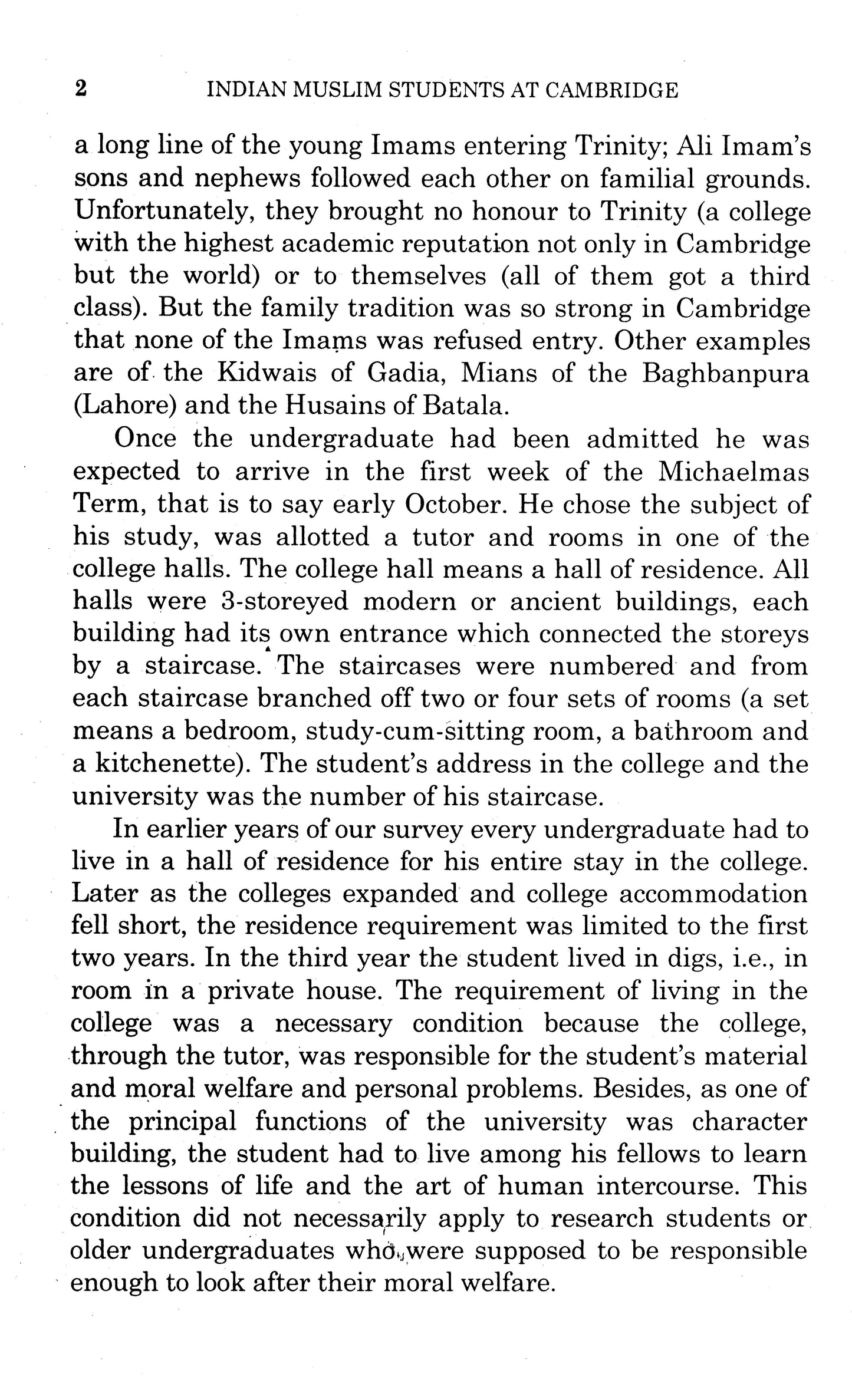 Indian Muslim Students At Cambridge  [English]