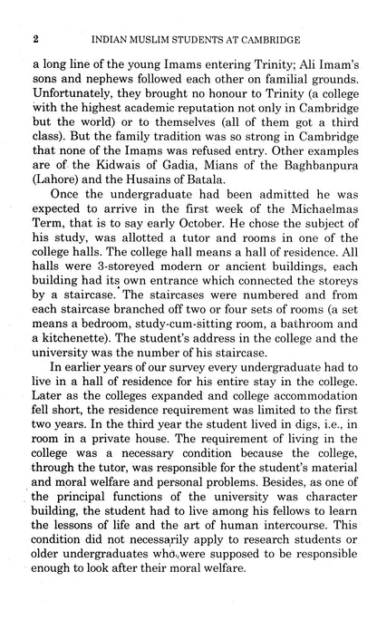 Indian Muslim Students At Cambridge  [English]