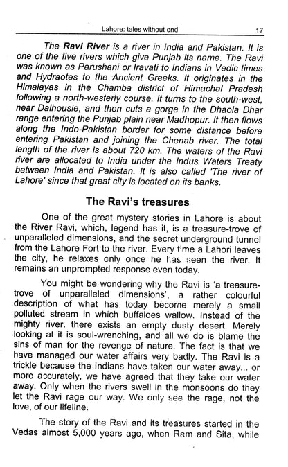 Lahore Tales Without End  [English]
