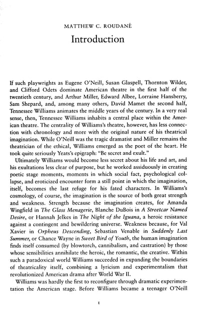 The Cambridge Companion To Tennessee Williams - Matthew C.Roudane[English]