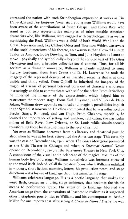 The Cambridge Companion To Tennessee Williams - Matthew C.Roudane[English]