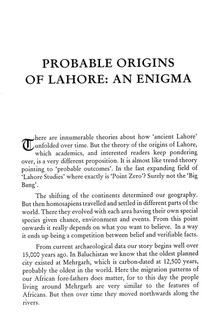 The Lahore Collection: The Probable Origins of Lahore and other Narrations  [English]