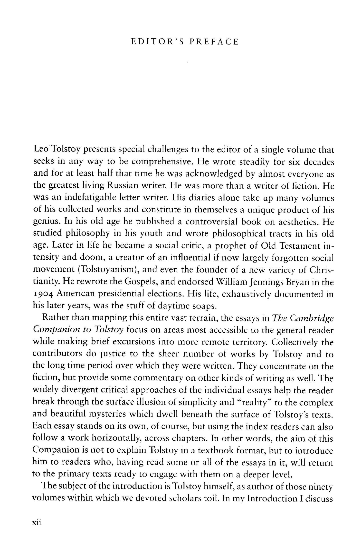 The Cambridge Companion To Tolstoy - Donna Tussing Orwin [English]