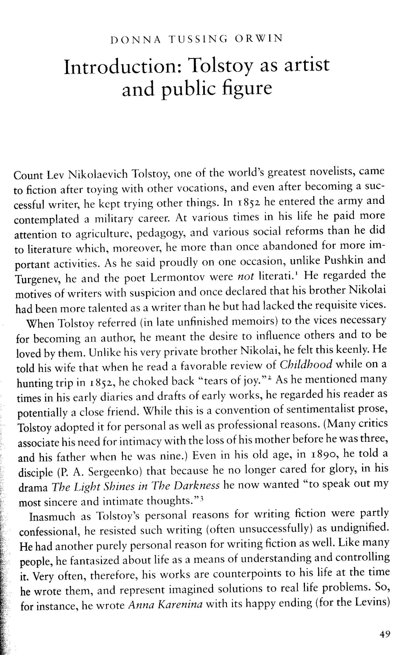 The Cambridge Companion To Tolstoy - Donna Tussing Orwin [English]