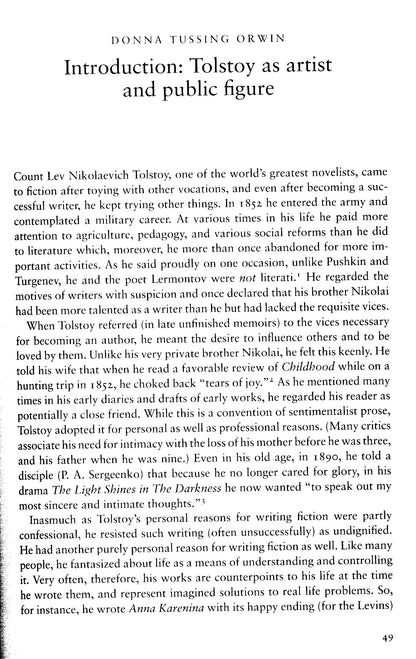 The Cambridge Companion To Tolstoy - Donna Tussing Orwin [English]