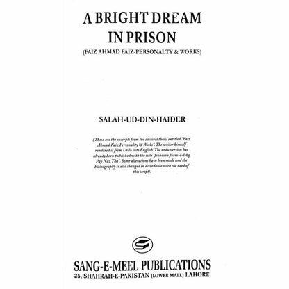 A Bright Dream In Prison  [English]