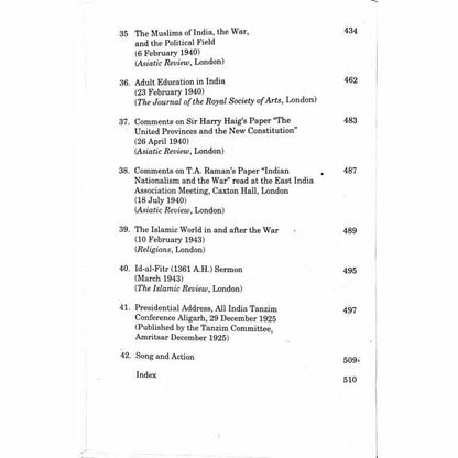 Abdullah Yusuf Ali's Lectures, Speeches and Addresses  [English]