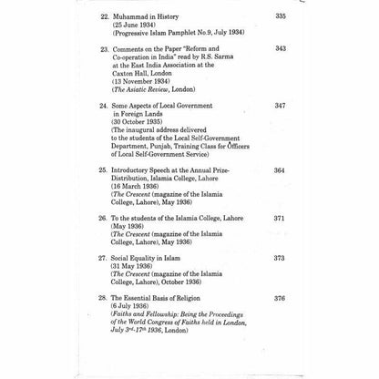 Abdullah Yusuf Ali's Lectures, Speeches and Addresses  [English]