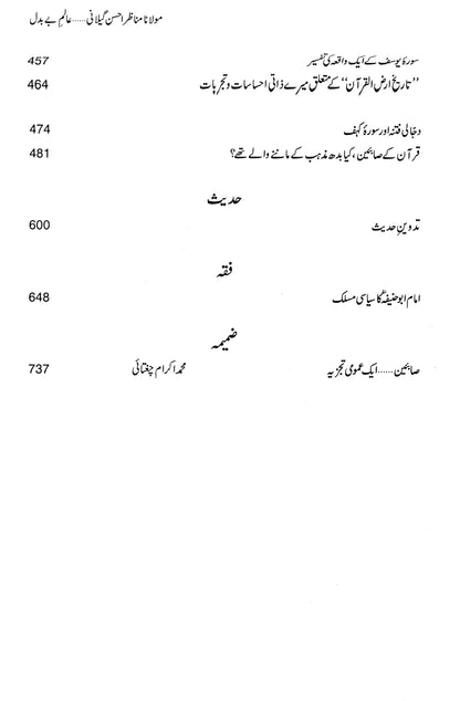 Aalam-E-Be Badal:Maulana Manazir Ahsan Gillani