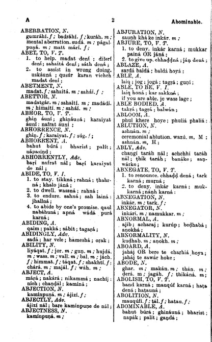 An English Punjabi Dictionary  [English]