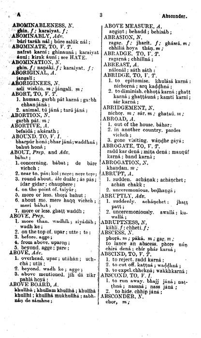 An English Punjabi Dictionary  [English]