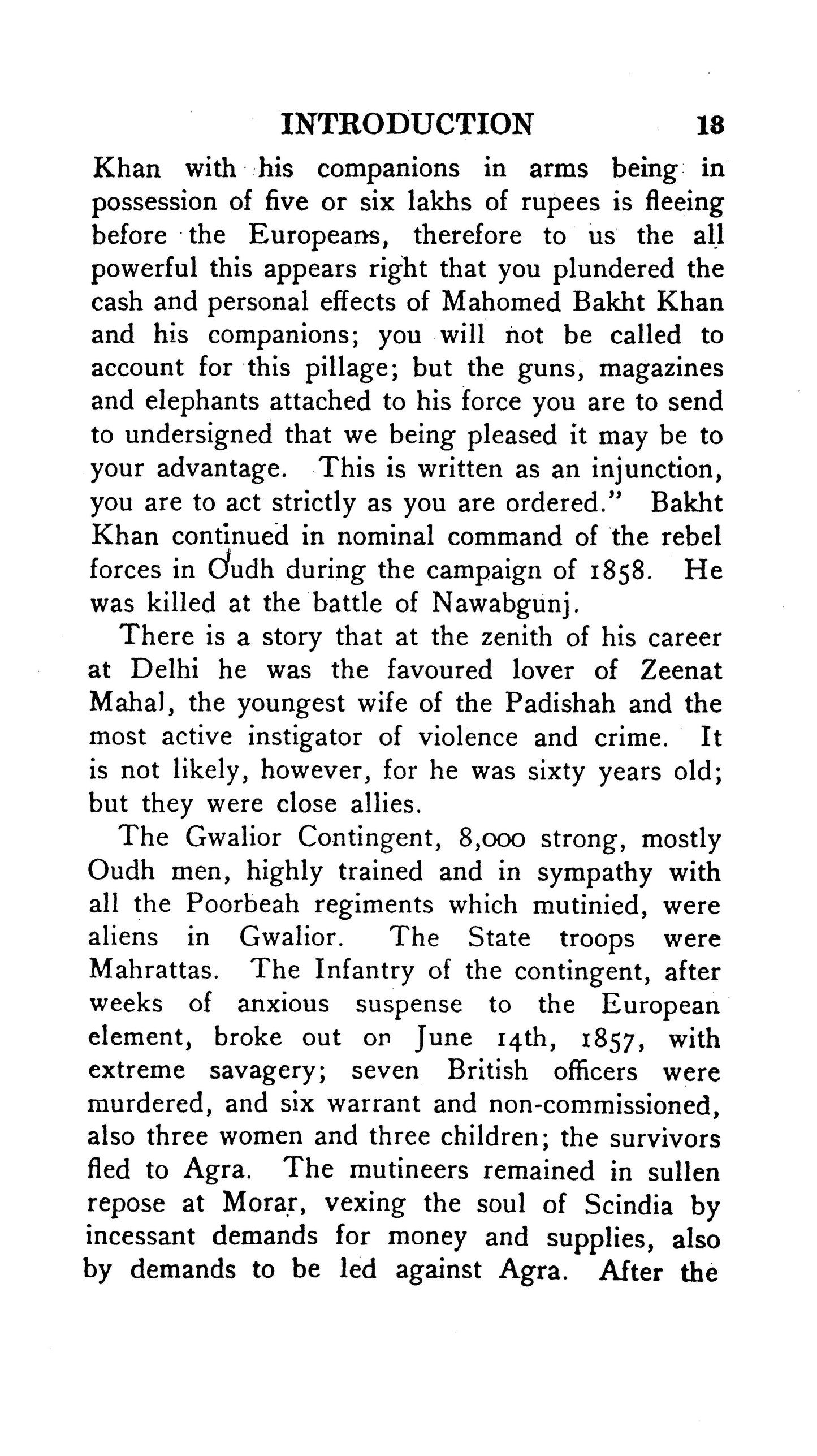 Postscript To Records Of Indian Mutiny  [English]