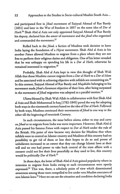 Approaches to the Studies in Socio-Cultural Muslim South Asia and the World - Moinuddin Aqeel  [English]