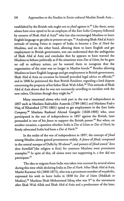 Approaches to the Studies in Socio-Cultural Muslim South Asia and the World - Moinuddin Aqeel  [English]