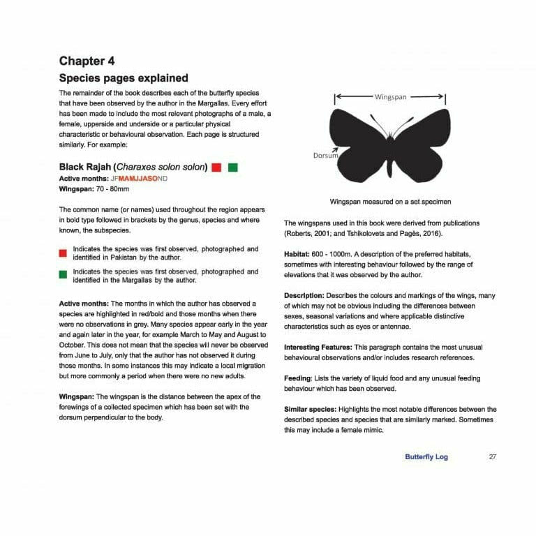 Butterfly Log: Margalla Hills National Park  [English]
