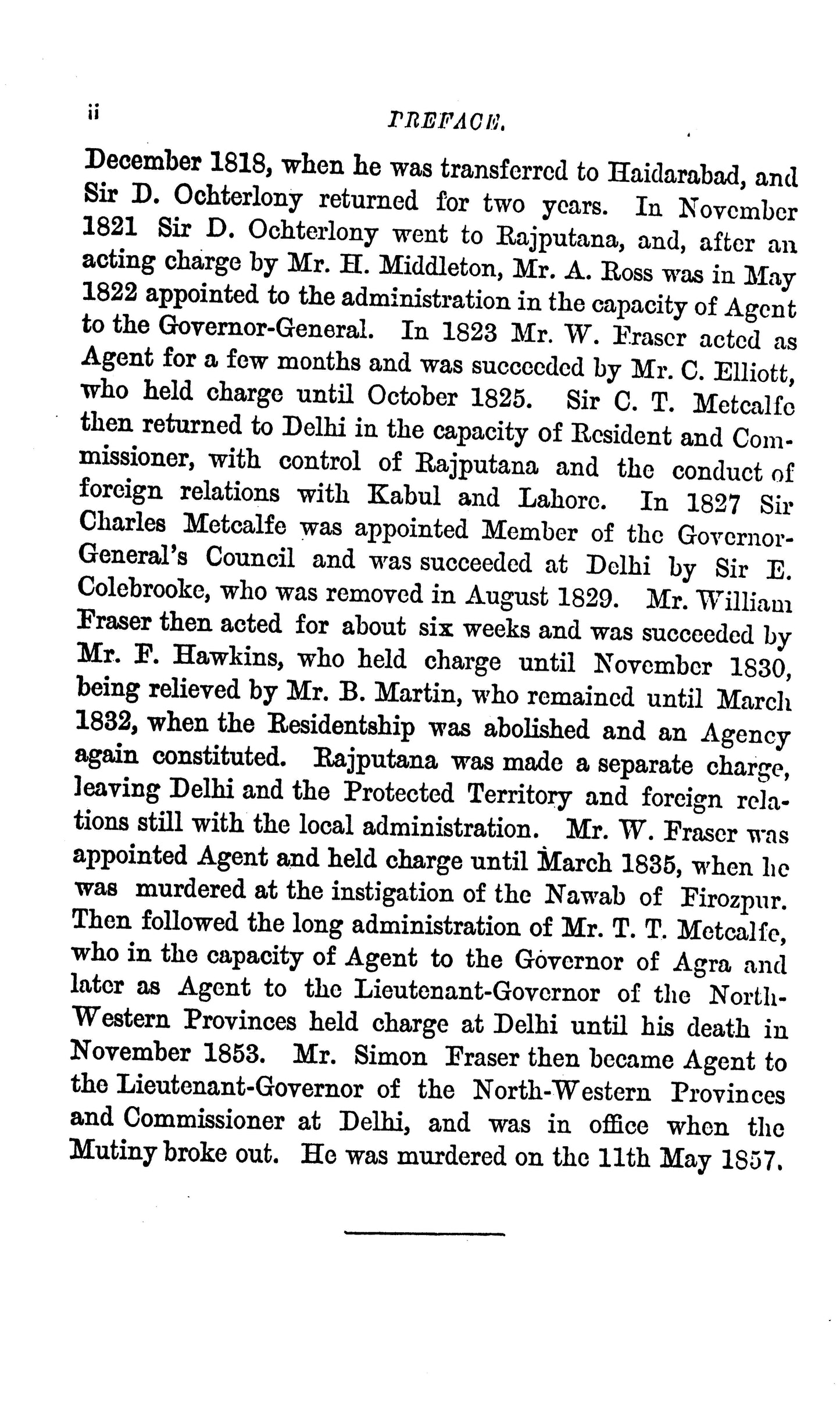 Records Of The Delhi Residency And Agency  [English]