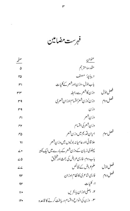 Farsi Arooz Ki Tanqeedi Tahqeeq