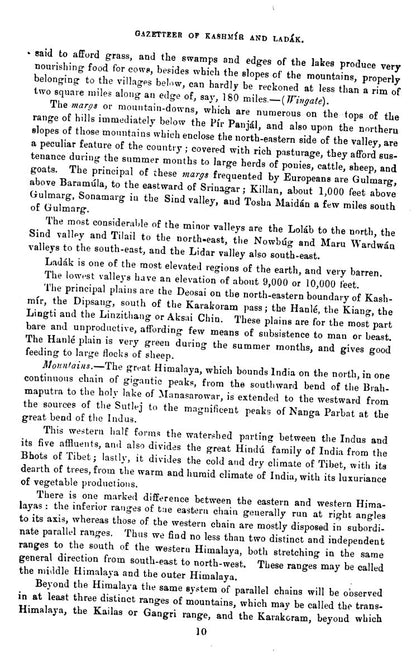 Gazetteer Of Kashmir And Ladak [English]