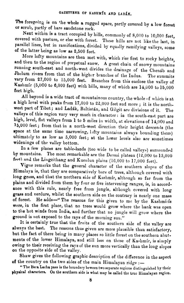 Gazetteer Of Kashmir And Ladak [English]