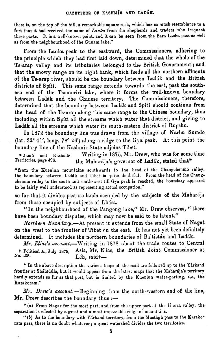 Gazetteer Of Kashmir And Ladak [English]