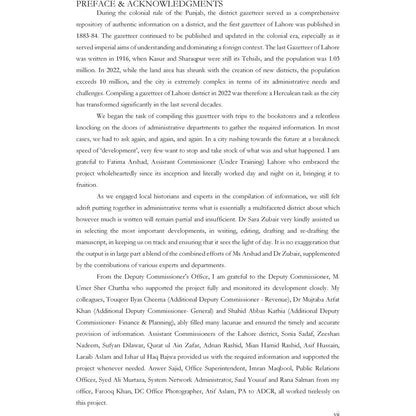 Gazetteer of the Lahore District 2022 [English]