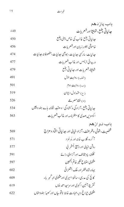 Ghalib: Ma'Ni-Afrini, Jadliyaati Waza