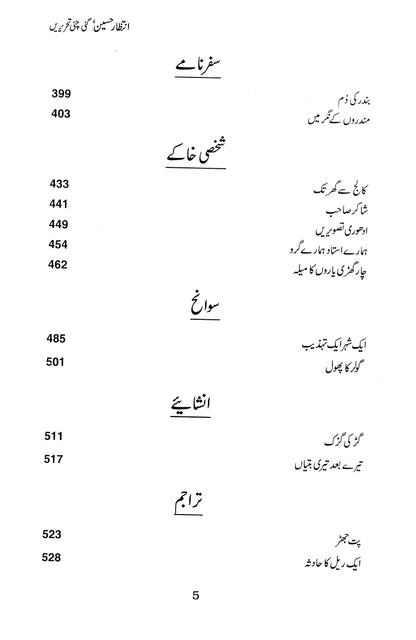 Intezar Hussain : Ginni Chunni Tehreerain