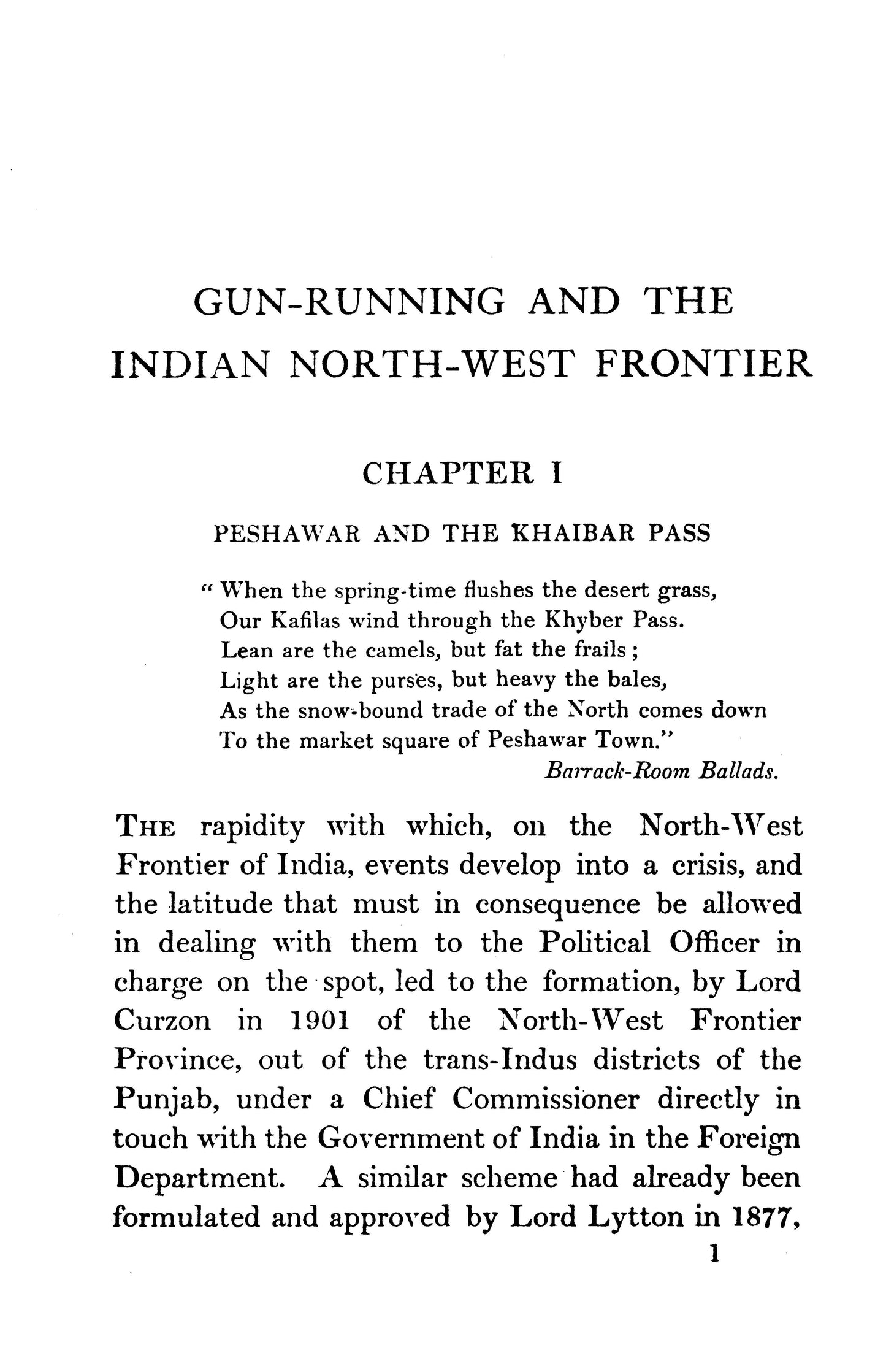 Gun-Running & The Indian North West Frontier  [English]