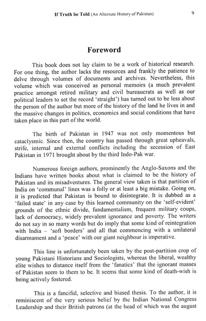 If Truth Be Told: Alternate History Of Pakistan  [English]