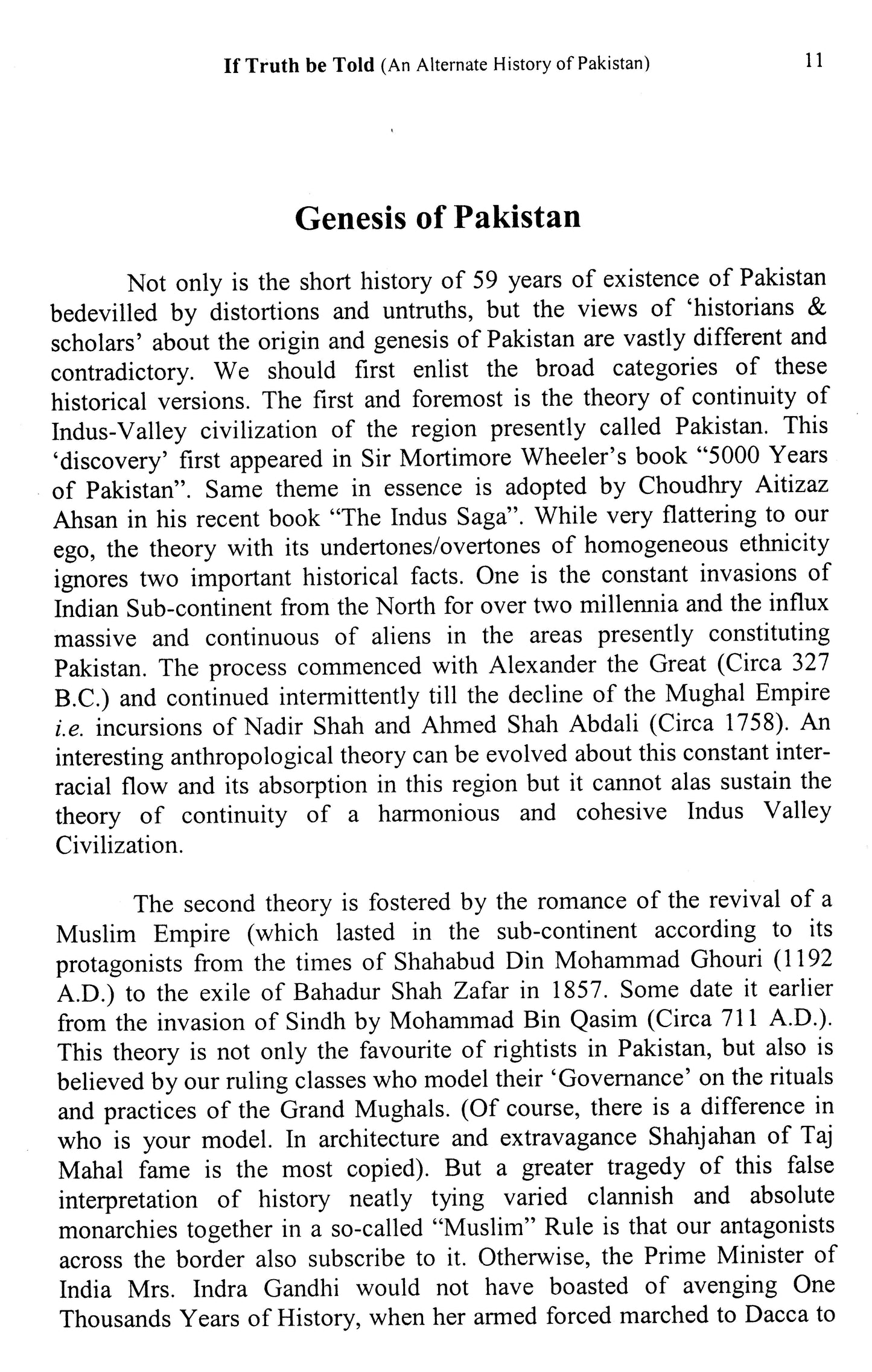 If Truth Be Told: Alternate History Of Pakistan  [English]