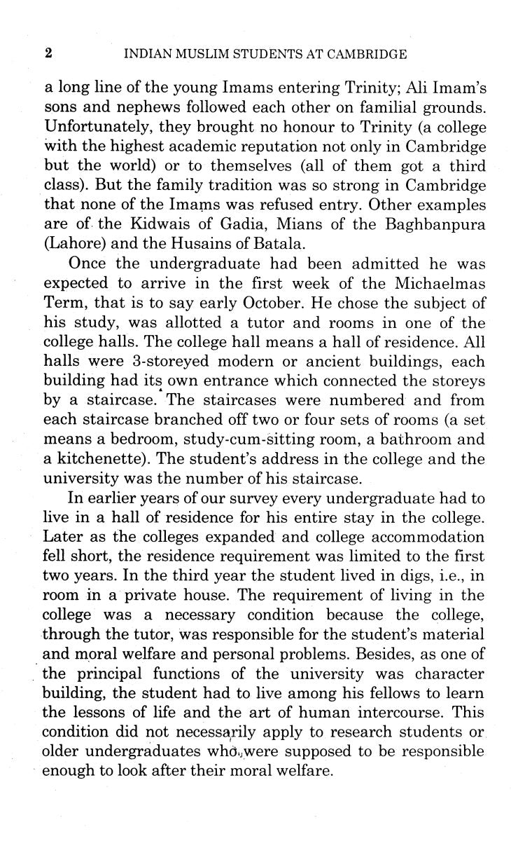Indian Muslim Students At Cambridge [English]