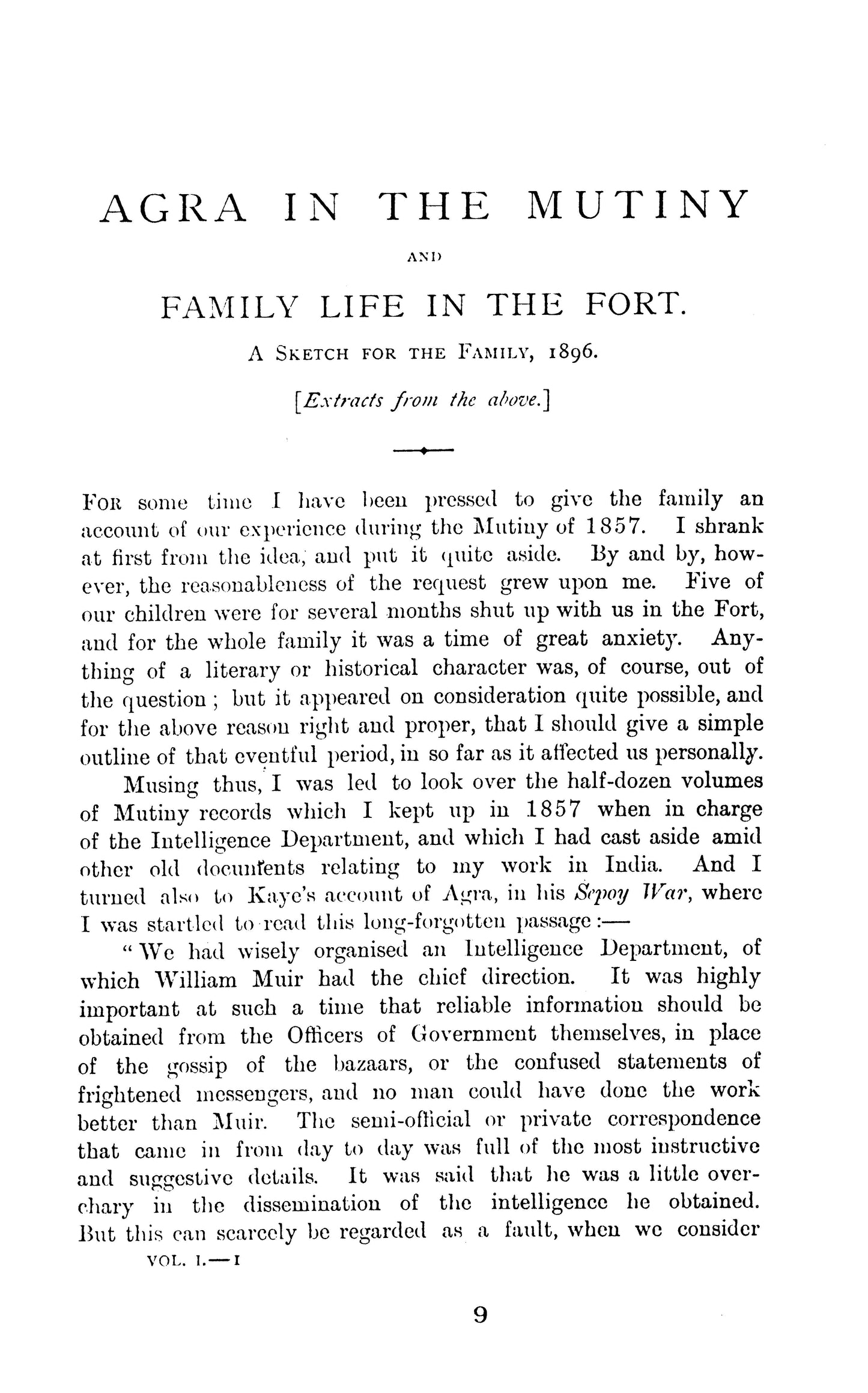 Records Of Intelligence Department Mutiny 1857  [English]