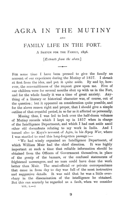 Records Of Intelligence Department Mutiny 1857  [English]