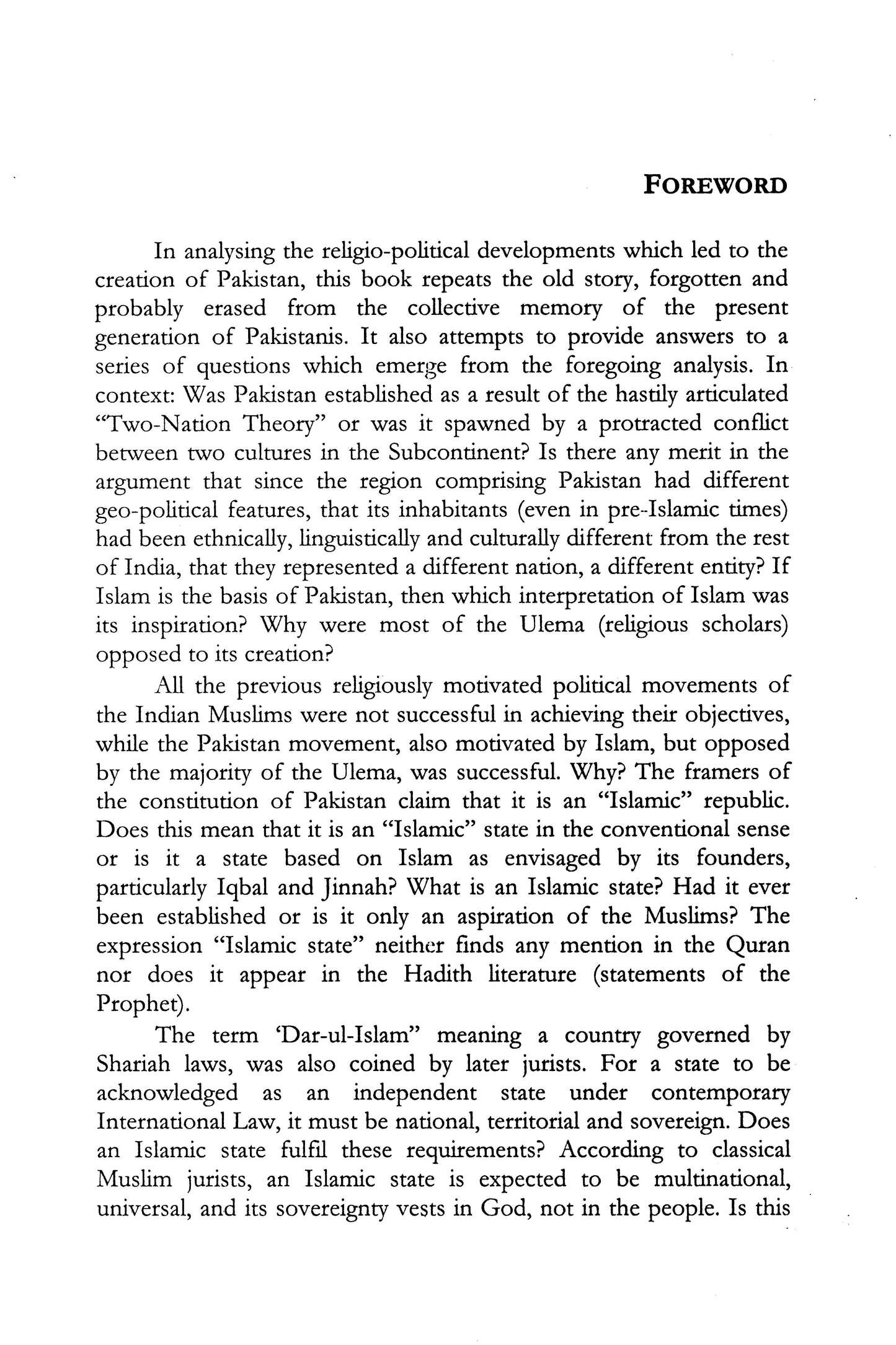 Islam & Pakistan'S Identity  [English]