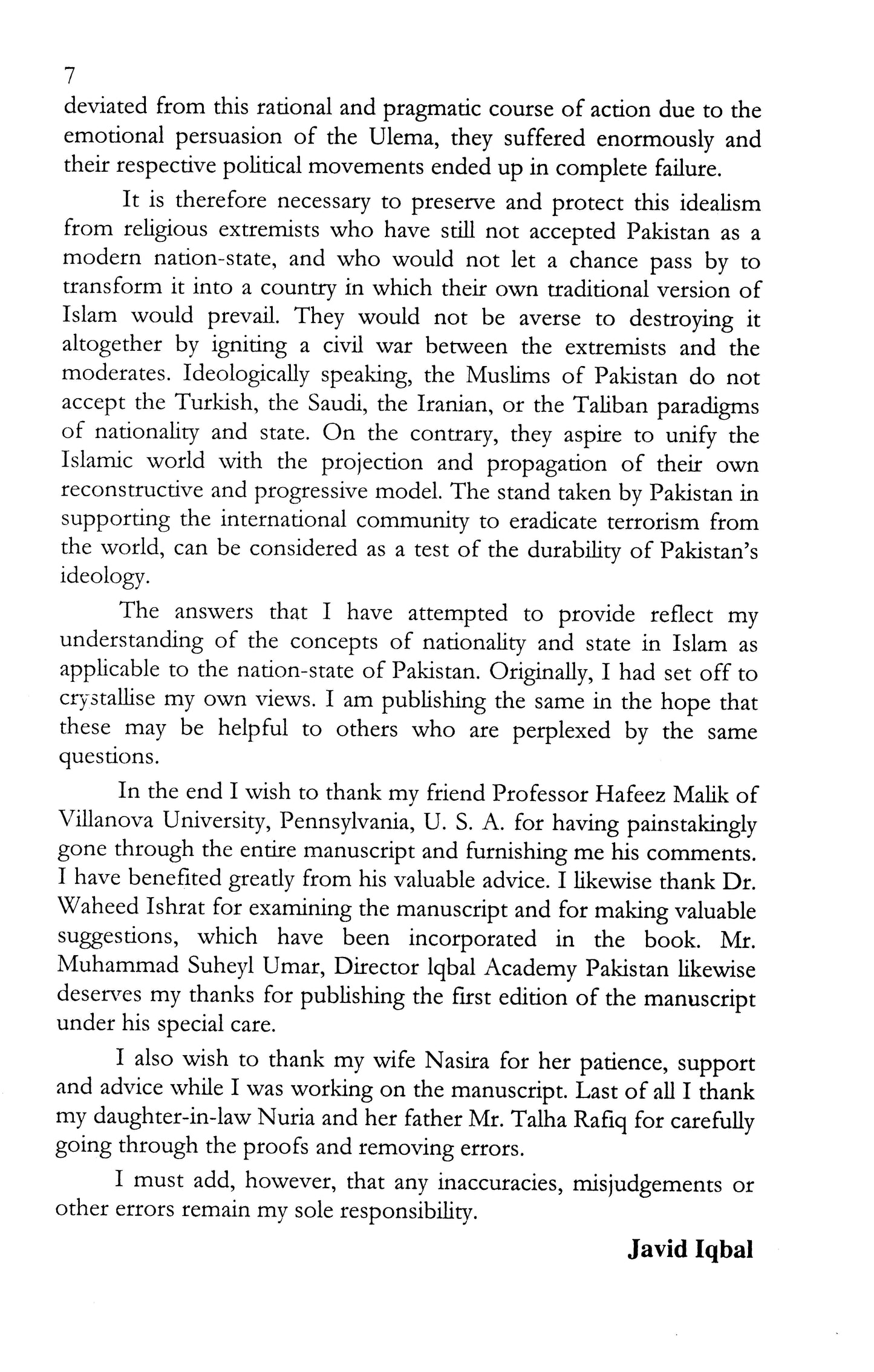 Islam & Pakistan'S Identity  [English]