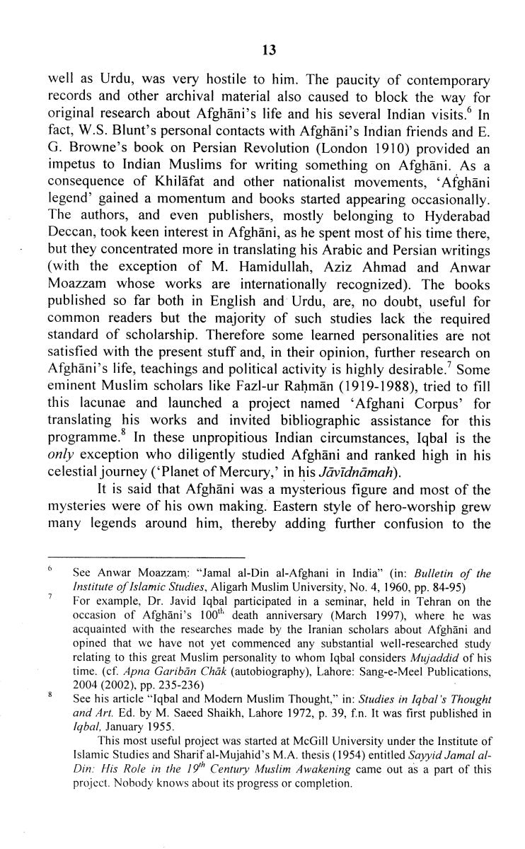 Jamal Al - Din Al - Afghani [English]