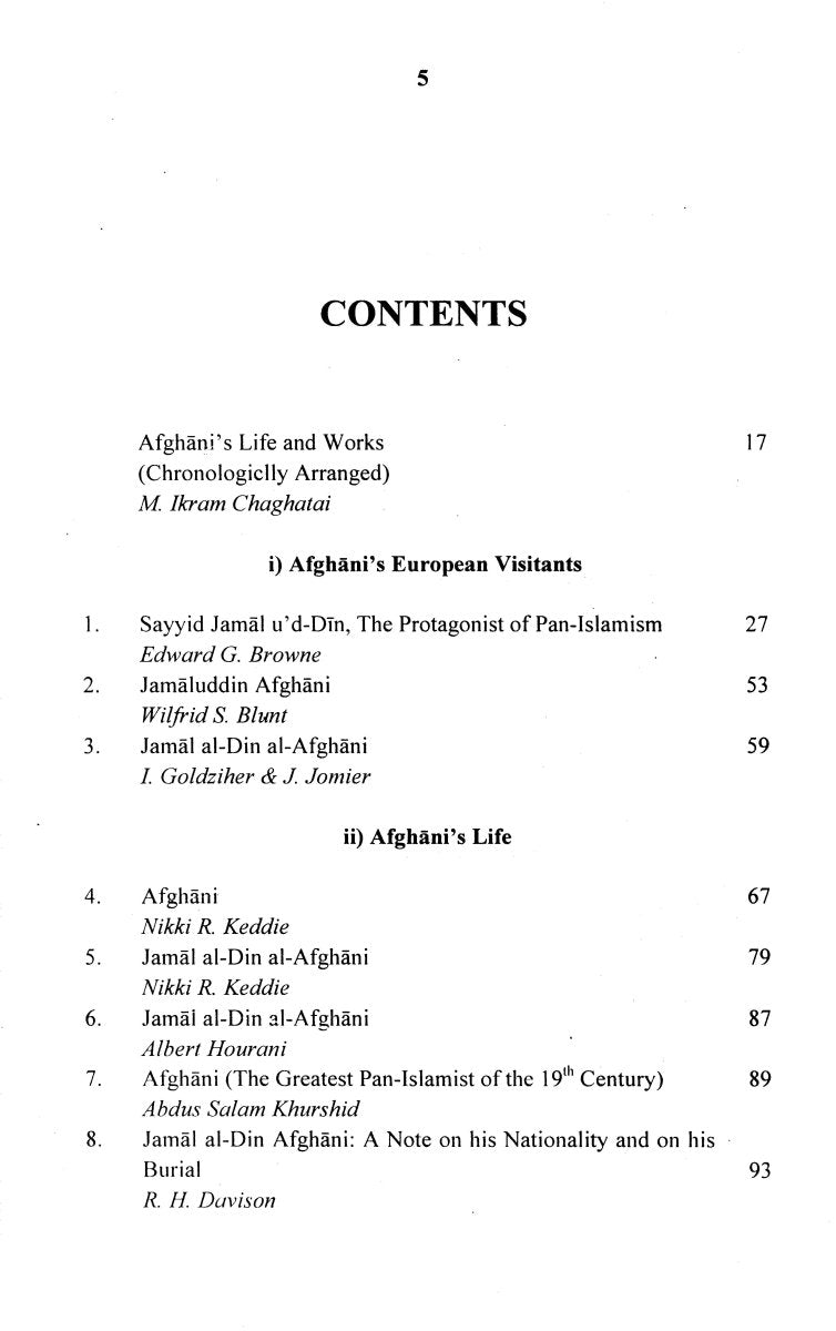 Jamal Al - Din Al - Afghani [English]