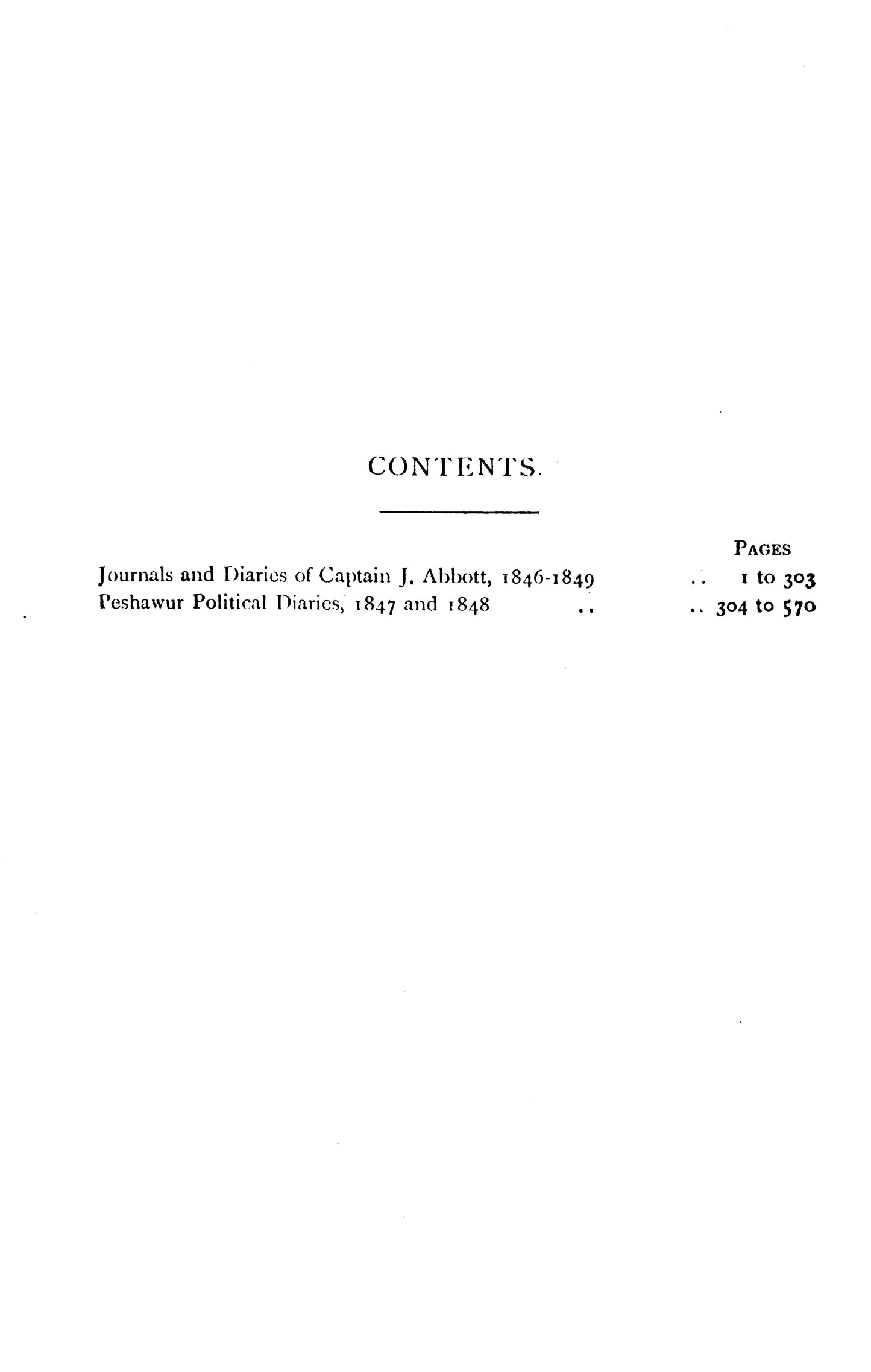 Journals And Diaries :Assis.To Agent, Gov.Nwfp  [English]