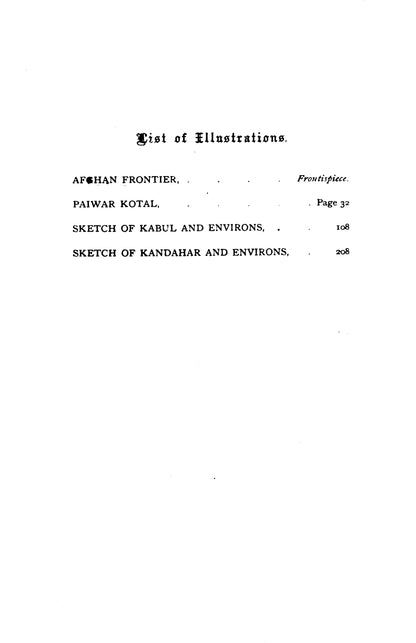 Afghanistan: Kurum Kabul And Kandahar  [English]