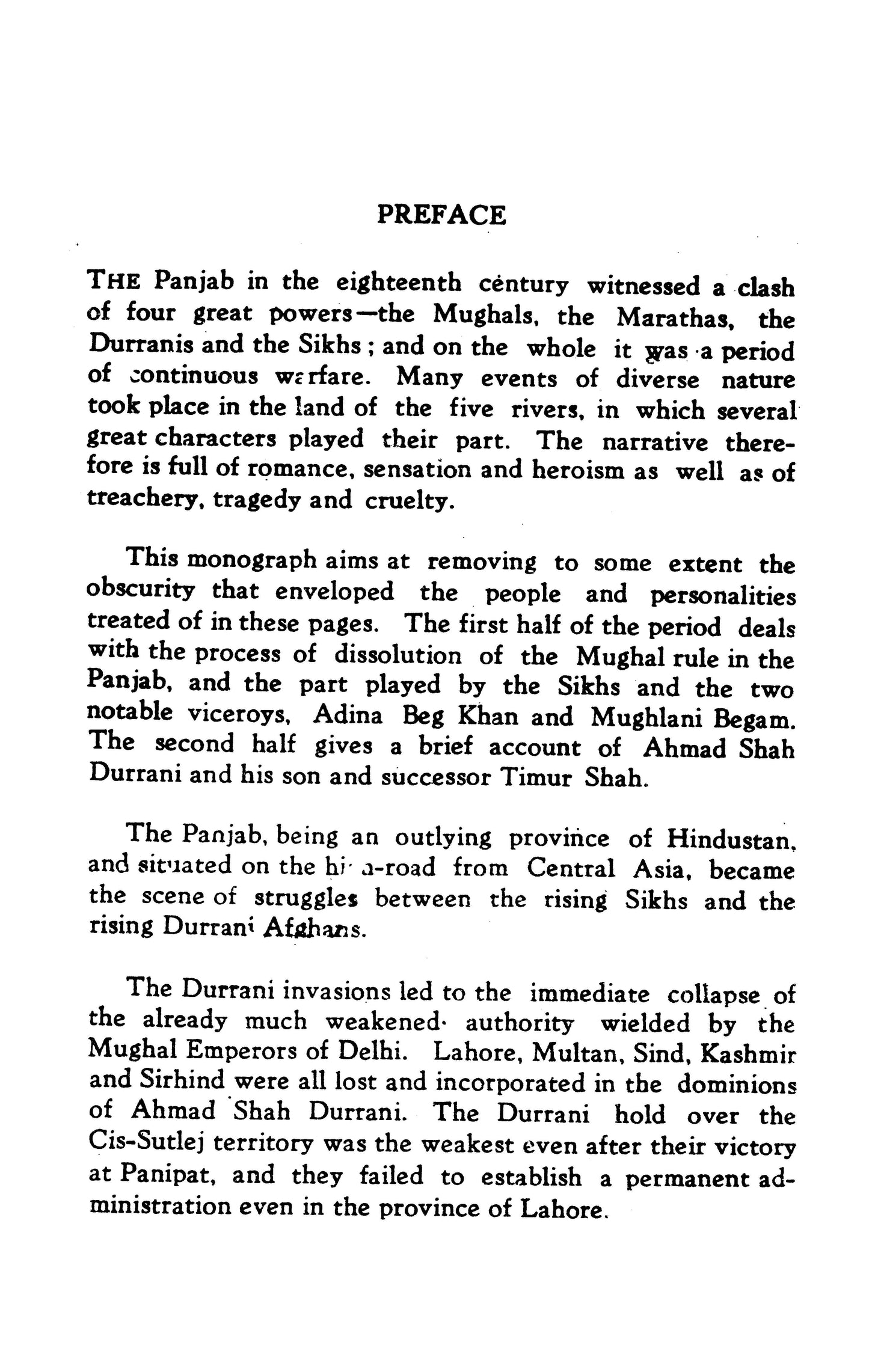 Later Mughal History Of The Punjab  [English]