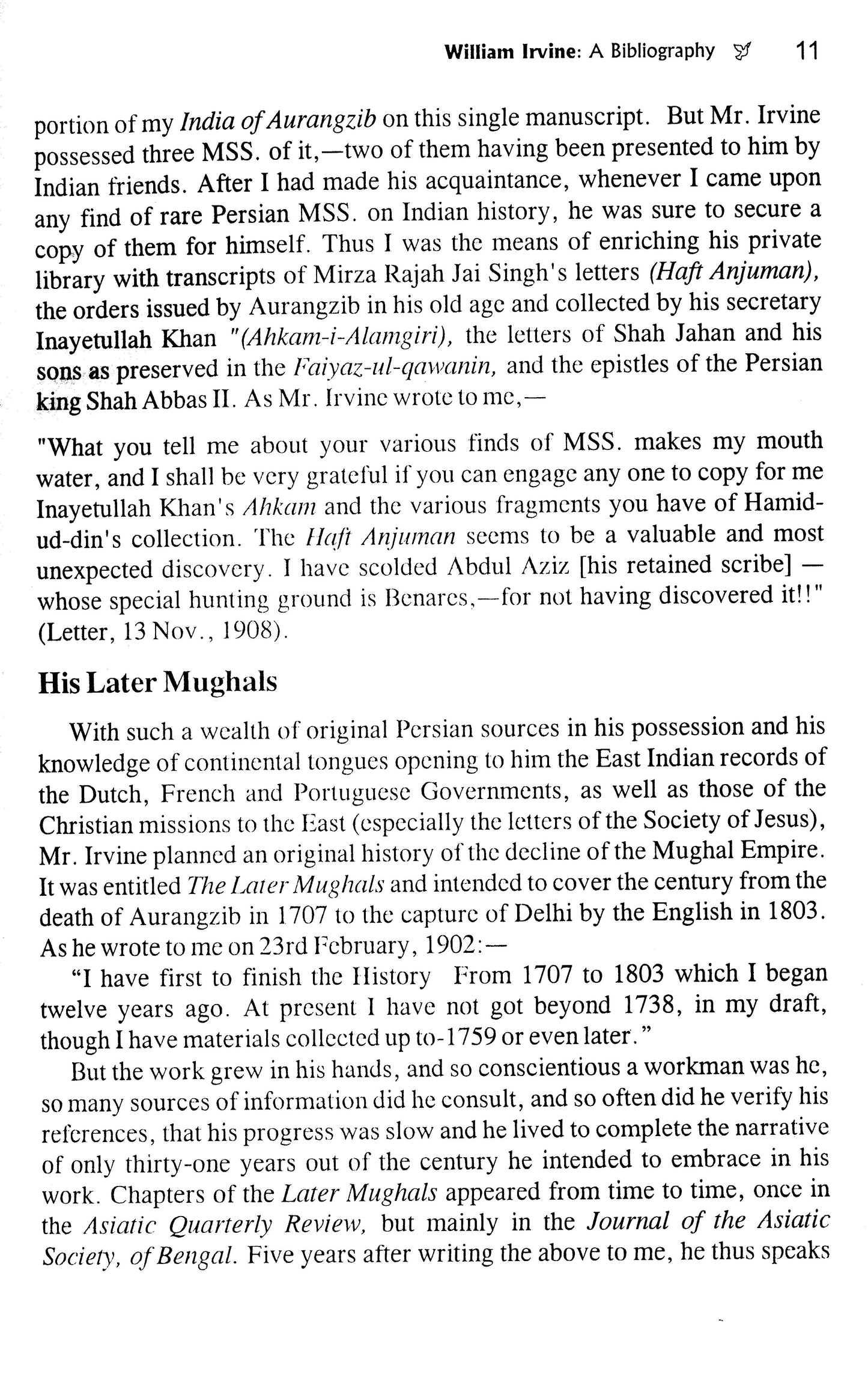 Later Mughals  [English]