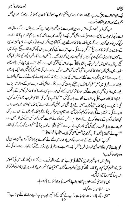 Majmua Khalida Hussain, Pehchan Etc