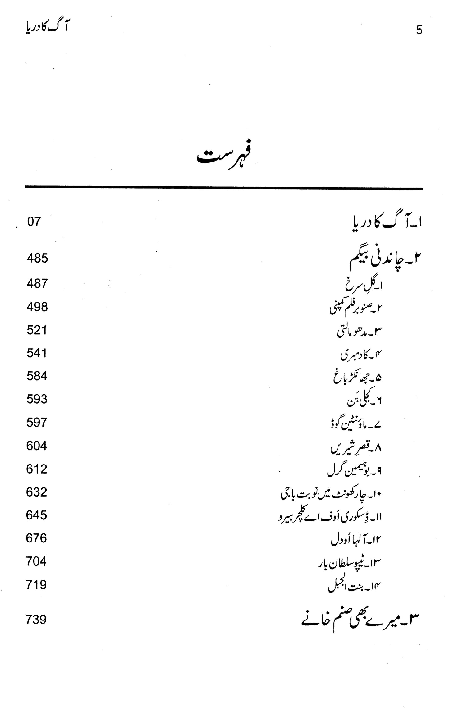 Majmua Quratul Ain Haider Aag Ka Darya