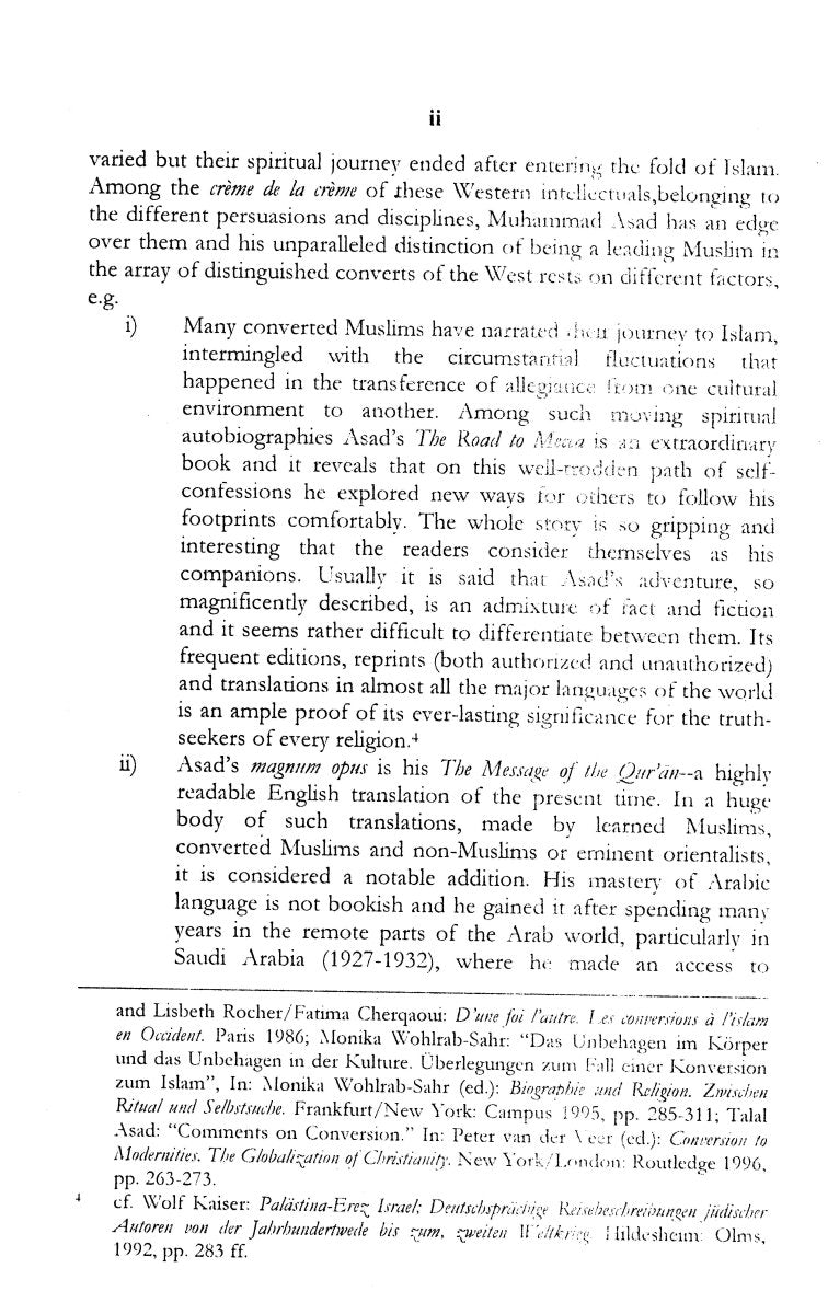Muhammad Asad (Leopold Weiss) 2 Vols Set [English]
