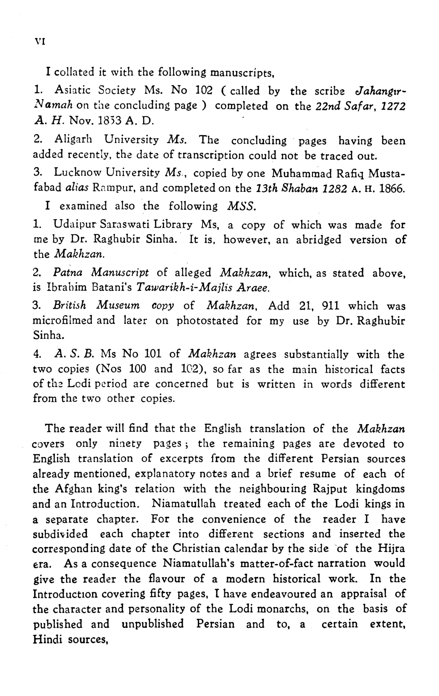 Niamatullah's History Of The Afghans  [English]