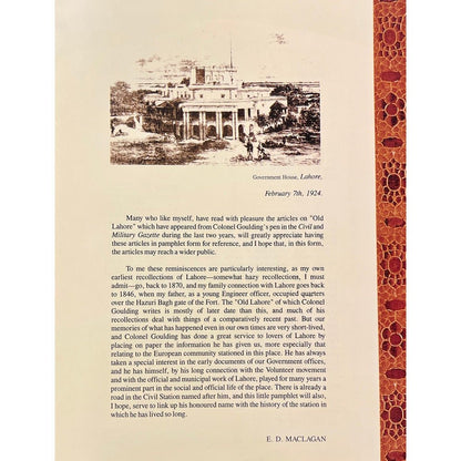 Old Lahore: Reminiscences Of A Resident [English]